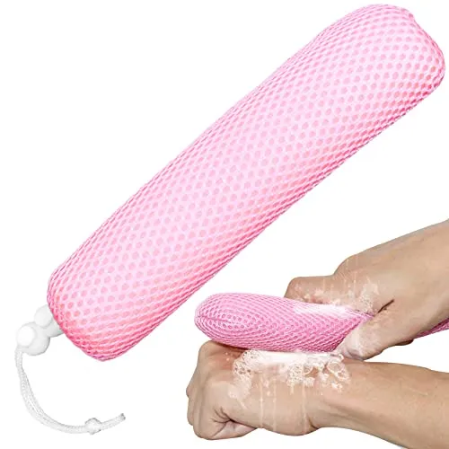 Dusch-Körperbürste, Hautpeeling, gebogen, Rückenscheuerbürste, Massage-Badebürste, extra großer gebogener Griff, kräftiger langer Griff, Rückenreiniger