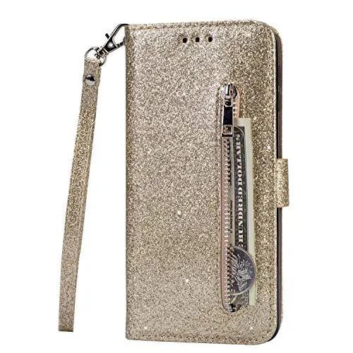 Ufgoszvp Handyhülle für Samsung Galaxy A22 5G – Glitzer Strass Flipcase