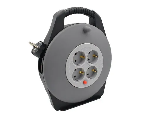 B-Tech 10M-Outdoor-Rollup Kabeltrommel 4-fach