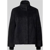 comma Jacke mit Kunstfell in Black, Größe 44 von comma,