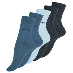 Cotton Prime® Socken ohne Gummibund (10-Paar) - Sportsocken in weicher Baumwollqualität, ohne Gummibund für optimalen Tragekomfort, ideal für sportliche Aktivitäten oder den Alltag.