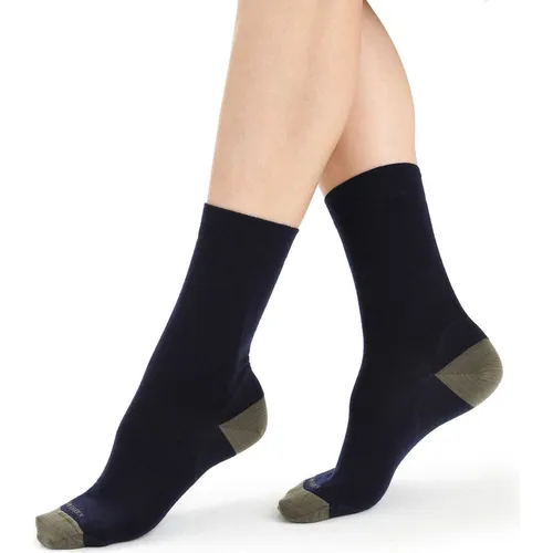 Icebreaker W Lifestyle Fine Gauge Crew midnight navy/loden (770) SM