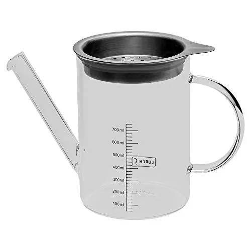 Lurch 70200 Fett-Trenn-Kanne aus hitzebeständigem Borosilikatglas 0,75l