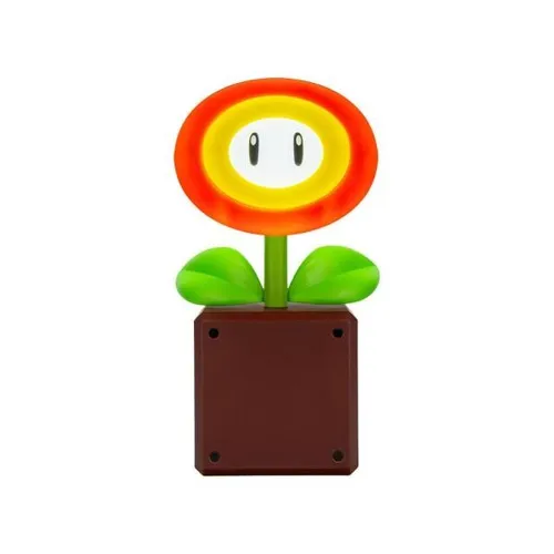 Paladone Super Mario Feuerblumen-LED-Lampe - Energiesparlampe im Super Mario Design: Die USB-betriebene Lampe begeistert mit 3 einstellbaren Helligkeitsstufen und bringt das Spielgefühl in dein Zuhause.