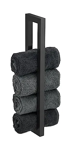 Wenko Handtuchständer Schwarz in schwarz von WENKO