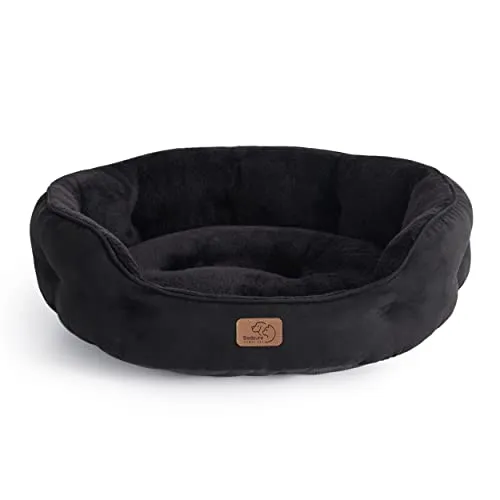 BEDSURE Katzenbett waschbar Katzen Bettchen in schwarz von BEDSURE