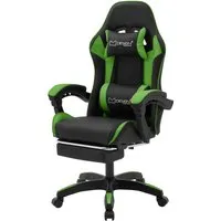Ml-Design Gamingstuhl, Grün - Ergonomischer Komfort für Gamer - Bürostühle mit innovativem Design, aus hochwertigem Kunstleder, ideal für lange Gaming-Sessions dank verstellbarer Rückenlehne und Beinauflage.