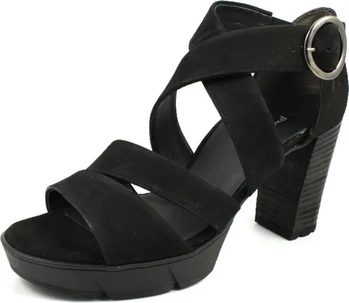 Paul Green Damen Plateau-Sandalette - Wanderschuhe mit 6.4 cm Blockabsatz, aus hochwertigem Leder, ideal für stilvolle Sommerlooks und Komfort bei jedem Schritt.