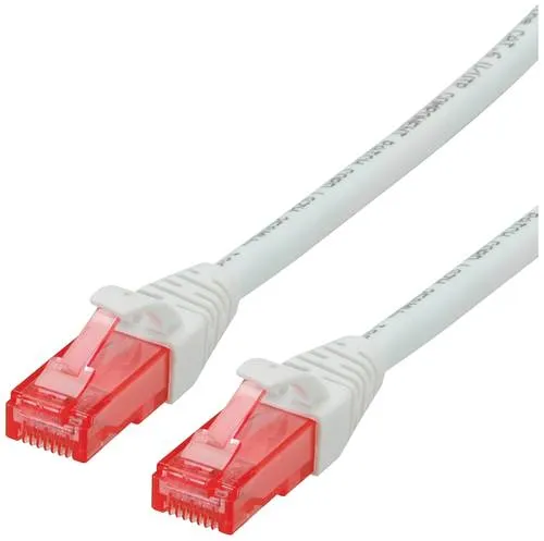 Roline 21.15.2561 RJ45 Patchkabel CAT 6 U/UTP 1.00m Weiß 1St.