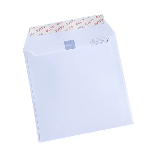Elco 155x155 mm hochweiss quadratisch Premium Briefumschläge Weiß Kuverts 10