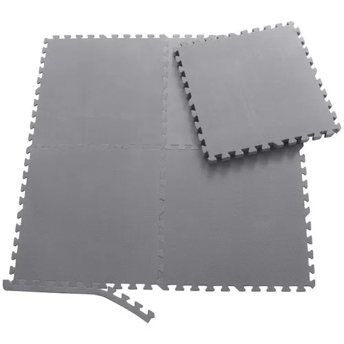 Sporttrend 24® 18 Schutzmatten + 36 Endstücke (30x30cm) grau | Bodenschutzmatte