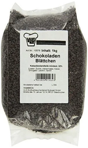 Huber-Klle Schokoblättchen 1 kg, 1er Pack (1 x 1 kg)