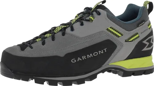 Garmont Dragontail MNT EVO GTX Men UK 12 - Wasserdichter Bergschuh in December Grey/Primrose Green - Wanderschuhe mit GORE-TEX® Membrane für wasserdichten Schutz, exzellenter Traktion durch Vibram® Sohle und individuelle Anpassung dank erweiterter Schnürung – ideal für anspruchsvolle Bergabenteuer.