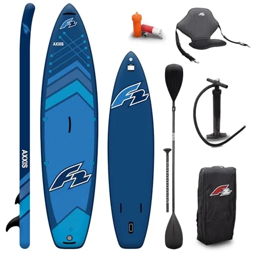 F2 SUP Stand Up Paddle Board Axxis Limited Edition 12'2'' 2024 - Boards für Stand-Up Paddling – Aufblasbares Highend Dropstitch-Material für maximalen Komfort, vielseitig nutzbar als SUP oder Kajak dank zusätzlicher Ringe.