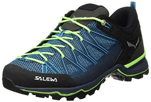 Salewa Mtn Trainer Lite Wanderschuhe für Herren - Blau, Größe 45 (11,5) - Wanderschuhe für alpine Zustiege und Bergaktivitäten, bieten leichten Komfort, Grip und Stabilität mit robustem Textilobermaterial und flexibler EVA-Zwischensohle für schnelles Bewegen auf unwegsamem Gelände.