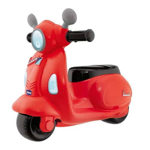 Chicco Rutschmotorrad Kleine Vespa - Spielspaß für kleine Abenteurer - Kinderfahrzeuge mit elektronischem Modul, abnehmbaren Stützrädern und tollen Soundeffekten. Ideal für Kinder ab 12 Monaten!