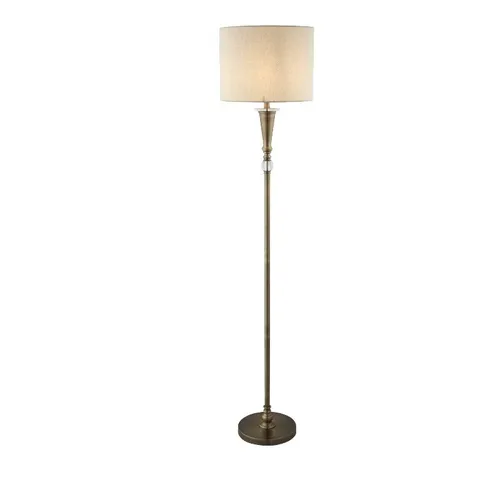 Antike Stehlampe aus Messing in gold von Searchlight