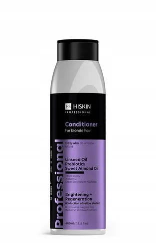 HISKIN Professional Haarpflegespülung für blondes Haar reduziert Gelbstich 400ml