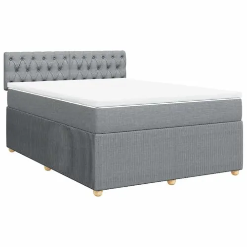 vidaXL Boxspringbett mit Matratze 140x190 cm von vidaXL