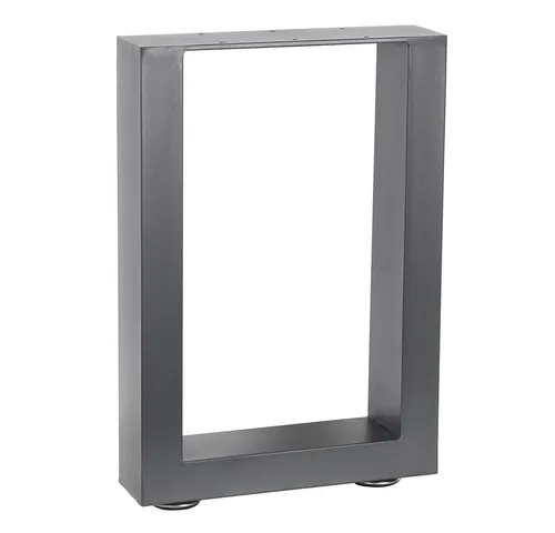 Melko Tischbeine 2er-Set aus Stahl in Grau - Hairpin Leg - Stabile und pflegeleichte Tischfüße aus pulverbeschichtetem Stahl, ideal für individuelle Möbelgestaltungen und kreative Einrichtungslösungen.