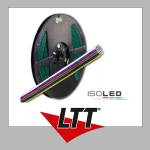 10m Kabel 6-polig RGB+W+WW 6x0.5mm2 AWG20