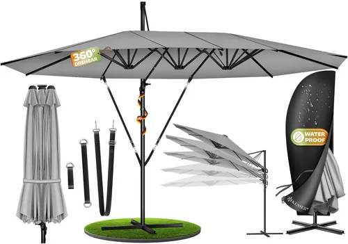 KESSER Doppelsonnenschirm 4,6m x 2,7m von Kesser