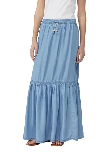 s.Oliver Fließender Maxirock aus Denim