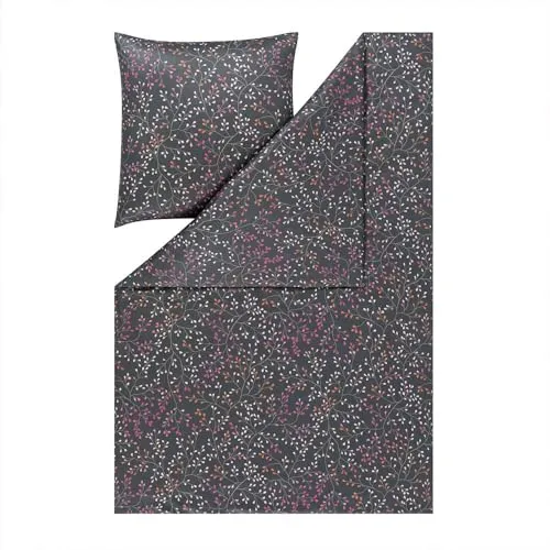 Estella Mako Jersey Bettwäsche 135x200 Aline grau in grau von ESTELLA