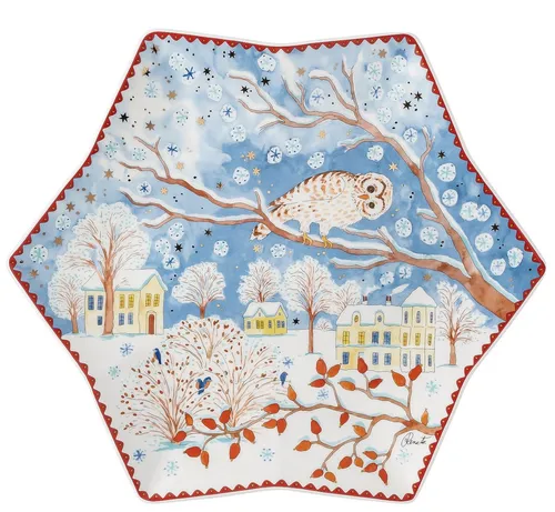 Hutschenreuther Sammelkollektion 22 Weihnachtsabend Sternschale 34 cm, 02473-727412-25384