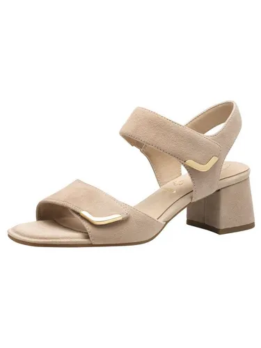 Tamaris COMFORT Sandale - Damen-Wanderschuhe aus hochwertigem Leder in beige, ausgestattet mit einem individuell verstellbaren Klettverschluss für optimalen Tragekomfort.