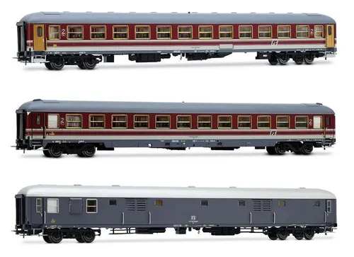 Rivarossi HR4362 FS 3-tlg Set Reisezugwagen Alpen-Express Spur H0