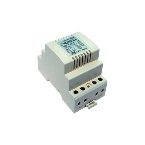 Comatec TBD202012P Hutschienen-Netzteil 12 V/AC 20 VA - Hutschienen-Netzteil (DIN-Rail) mit 12 V/AC und 20 VA Leistung, ideal für stabile Stromversorgung in industriellen Anwendungen.