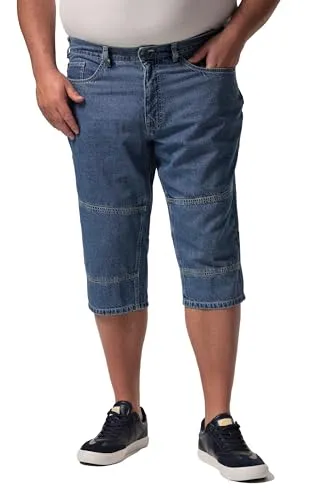 Men Plus Herren 3/4-Jeans Übergrößen L-8XL Denim mit Elastikbund - Bequeme 3/4-Länge Jeans in weicher Denim-Qualität, ideal für den täglichen Komfort. Mit speziellem Schnitt bis Größe 72 und praktischem Elastikbund für perfekten Sitz.