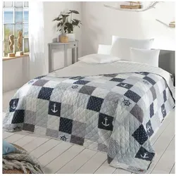Delindo Lifestyle Bettüberwurf Tagesdecke Patchwork von DELINDO Lifestyle