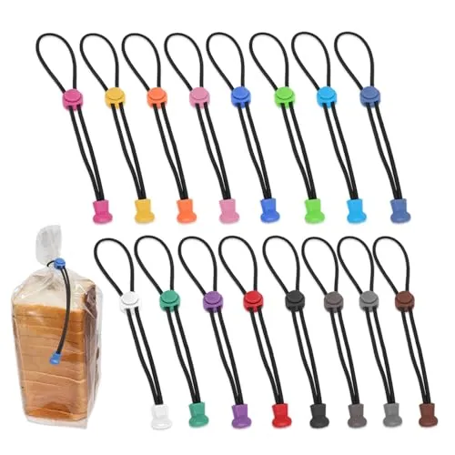 Stück 21cm Länge Verschlussclips für Beutel, Tüten Verschluss & Frischhalteclips für Angelruten, Lebensmittelbeutel, Brottüten Robust, Ersatz für Gummibänder und Tütenclips (Farbe) 16