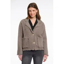 Rino & Pelle Bouclèjacke SENA mit Revers Kragen