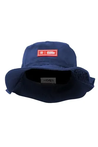Boonie Hat - Fischerhut, Anglerhut, Sonnenhut mit UV-Schutzfaktor 50+, Buschhut, Schlapphut, 100% Vegan (Riot Gear) (Navy)