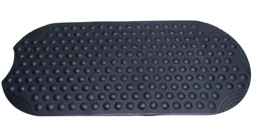 batex Wanneneinlage blau oval 38x89 cm Antirutschmatte Sicherheitseinlage Wanneneinlage Duschwanneneinlage Badewanne Zubehör Sicherheitsmatte