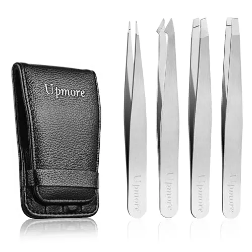 Upmore 4x Pinzette Set Edelstahl von Upmore
