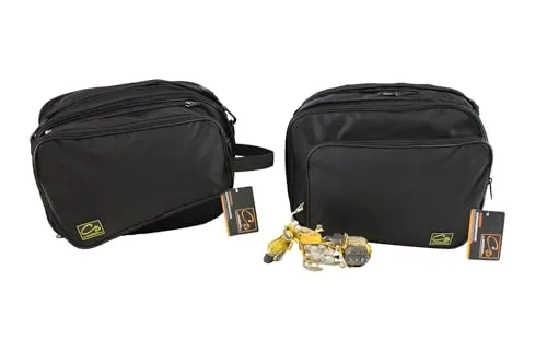 made4bikers Koffer Innentaschen für BMW R1200R R1200RS R1250R R1250RS - Motorrad-Gepäckträger & Boxen: Maßgefertigte, wasserabweisende Innentaschen mit abnehmbarer Außentasche für optimale Raumnutzung und einfaches Packen.