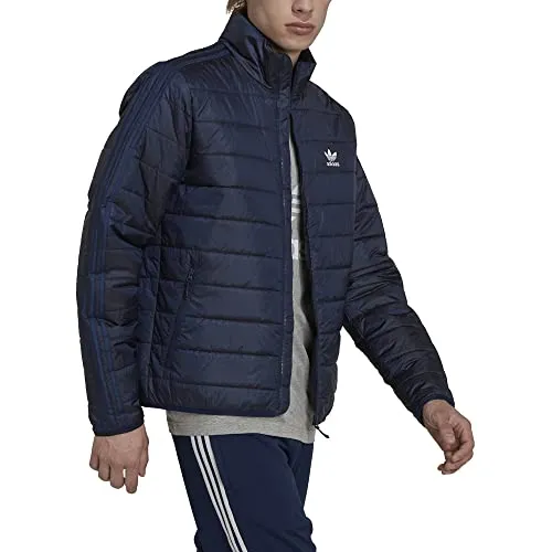 Adidas Padded Stand Collar Puffer Jacke Herren in blau von adidas