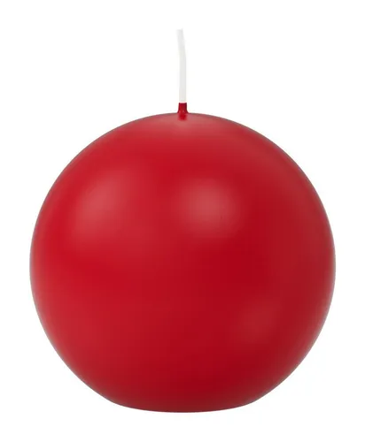 Wiedemann Kugelkerzen Rot Ø 70 mm, 12 Stück - Wachskerzen in Rot, Ø 70 mm, 12 Stück. Hergestellt in Deutschland mit langer Brenndauer von 16 Stunden. Ideal für stilvolle Tischdekoration und Wohnraumgestaltung.