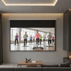 Beamerleinwand 300x169cm Motorleinwand mit Fernbedienung
