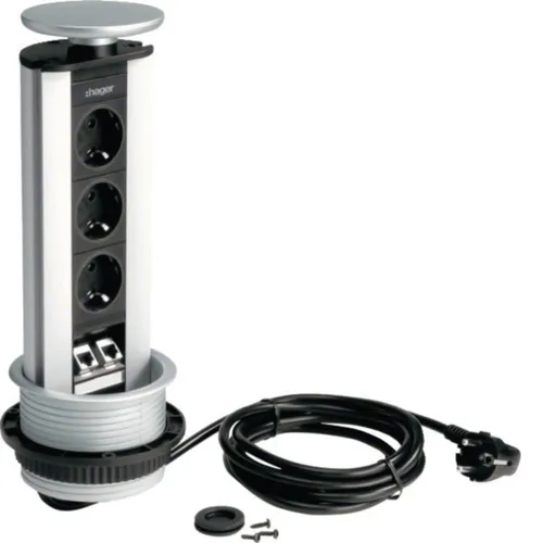 Hager G7045LAN Einbauanschlusseinheit von Tehalit Einbauanschlußeinheit Steckdosenleisten