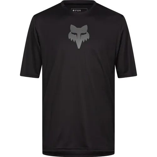 FOX Racing Ranger S/S Jersey Fox Head - Radtrikot in Schwarz, Größe L - Hochwertiges Radtrikot für Mountainbiker, aus 100% Polyester für hohen Tragekomfort und Langlebigkeit. Entdecke weitere Top-Angebote von FOX Racing!