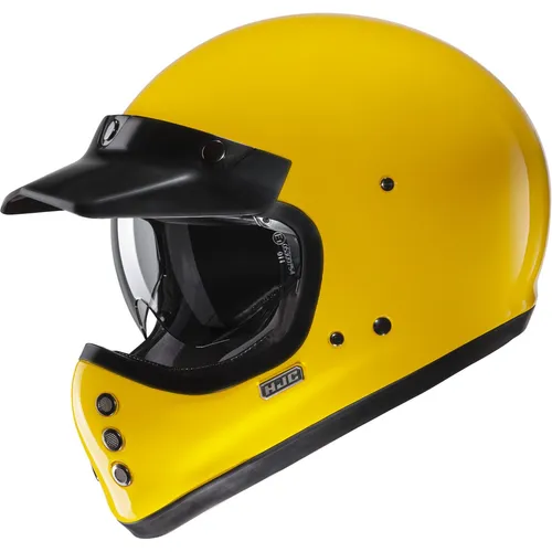 HJC V60 Solid Deep Helm, gelb, Größe L für Männer