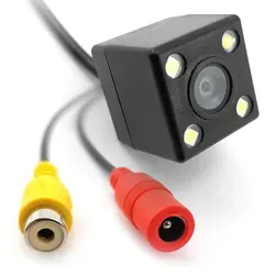 Rückfahrkamera Mit Rca-anschluss, 4 Leds, 12 V, Einparkhilfe Für Kennzeichenhalterung