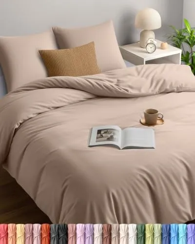 Utopia Bedding Bettwäsche 155x220 in beige von Utopia Bedding