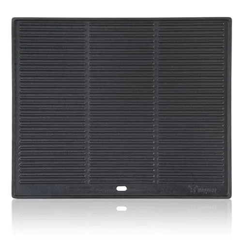 BBQ-Toro Gusseisen Grillplatte 48 x 39,5 cm - Grillplatten | Beidseitig verwendbare Wendeplatte aus robustem Gusseisen für gleichmäßige Wärmeverteilung und perfektes Grillergebnis.