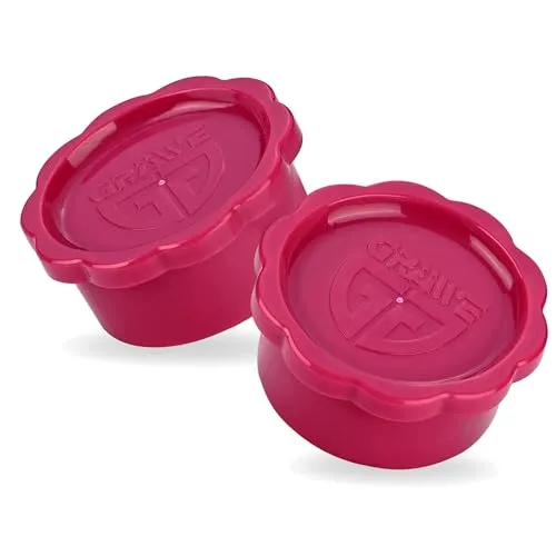 GRÄWE Deckel für Sodastream Glasflaschen Penguin und Crystal, 2er Set Flaschendeckel, absolut dichter Deckel, Pink